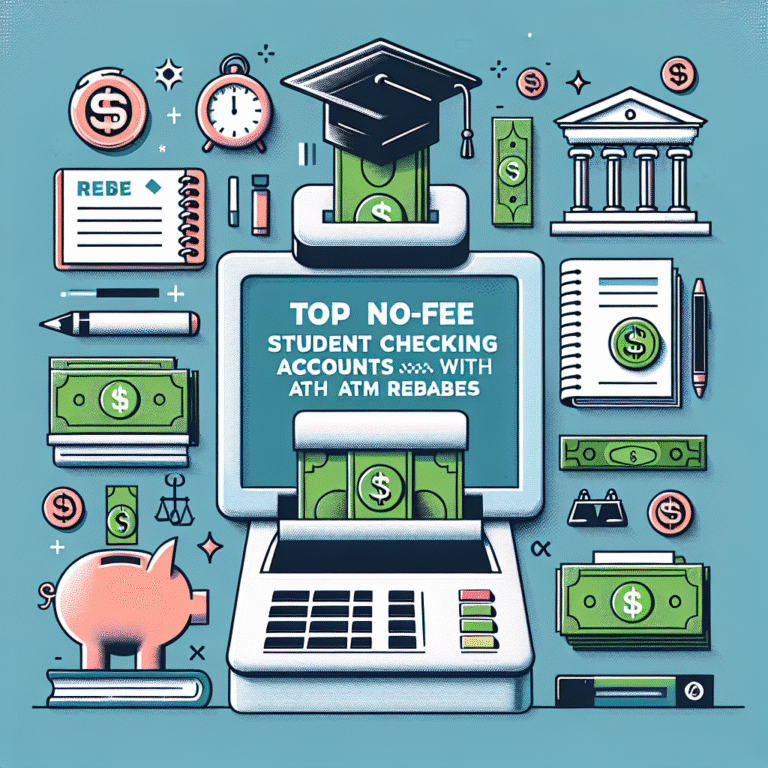Top No-Fee Student Checking Accounts with ATM Rebates
