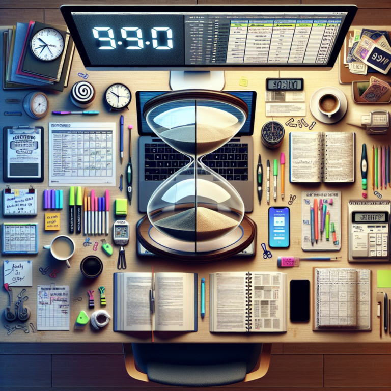 Creating a schedule to balance studying and a part-time job