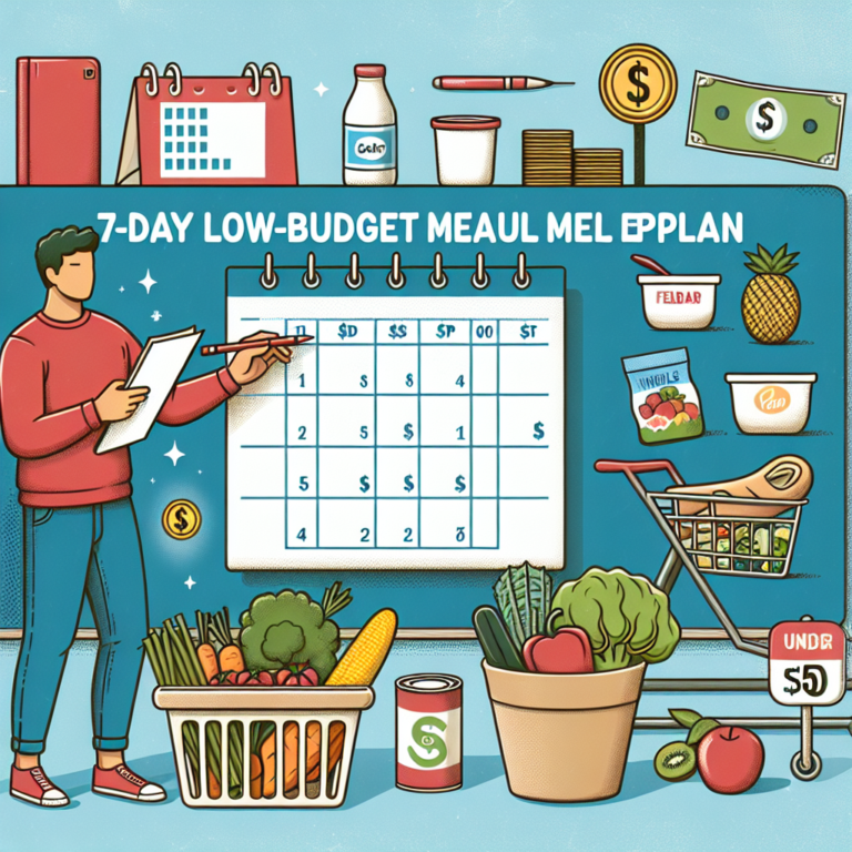 7-Day Low-Budget Meal Plan for College Students Under $50